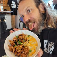 Shroom n' grits at Mo' Brunch + Brews in Houston