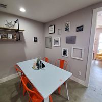 Modern and comfortable dining room at Wicked BOLD Vegan Kitchen in Flower Mound