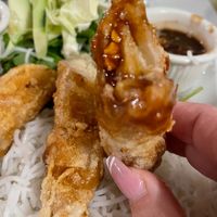 Dipped Vegan Taro Egg Rolls at Golden Saigon in Aurora