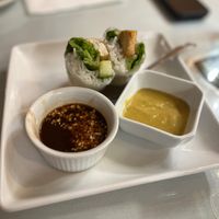 Vegan spring rolls (they gave us these for free!) at Golden Saigon in Aurora