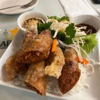 Vegan taro egg rolls at Golden Saigon in Aurora