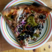 Brick Oven Vegan NY Special Pizza (+vegan cheese) at Little Italy in Washington