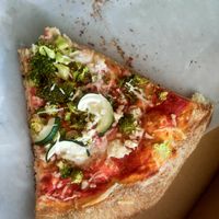 Brick Oven Vegan Primavera Pizza at Little Italy in Washington