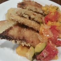 fried fish-like dish at Point in Tokyo