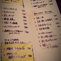 Menu at Point in Tokyo