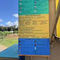 Menu   at Kula Shave Ice - North Shore in Haleiwa
