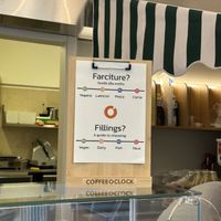 Clear labels  at Coffee O'Clock in Arezzo