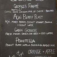 Specials/Smoothies at Eva's Cafe in Darwin