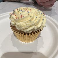 Vegan vanilla cupcake  at Lola's Cupcakes - Selfridges in London