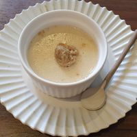 White Sesame Blancmange at Yasai Cafe Kukuri in Tokyo