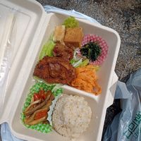 The bento box at Yasai Cafe Kukuri in Tokyo