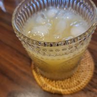 organic apple juice at Yasai Cafe Kukuri in Tokyo