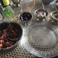 Some of the vegan mezze  at Agora Tavern in Paphos