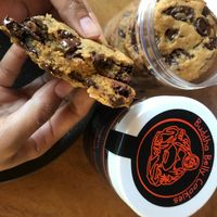 Chocolate chip cookies so fudgy inside  at Buddha Belly Cookies in Denpasar