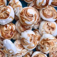 Vegan, yes vegan, almond salted caramel meringue cookies  at Buddha Belly Cookies in Denpasar