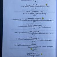 Desserts  at Schlosskeller in Bad Hindelang