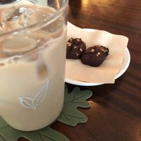 Milk tea at Eat Drink Vegan in Busan