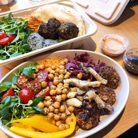 Buddha Bowl in front at Eat Drink Vegan in Busan