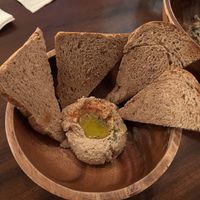 Side of bread and hummus—also very good😄 at Eat Drink Vegan in Busan