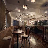 Interior with cute posters!  at Eat Drink Vegan in Busan