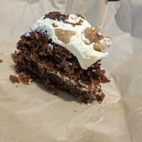 Carrot and walnut cake at Pinch in South West London