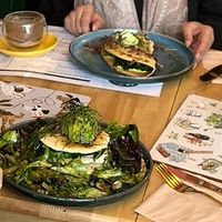 Special g/f mushroom pancakes at Pinch in South West London