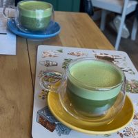Special blend matcha latte at Pinch in South West London