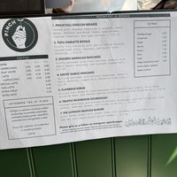 Menu (April 2025)  at Pinch in South West London