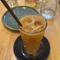 Iced latte  at Pinch in South West London