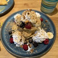 Golden American pancakes  at Pinch in South West London