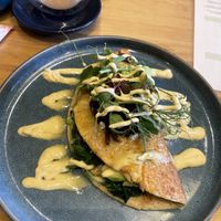 Mushroom decaf coffee, omelette royall  at Pinch in South West London