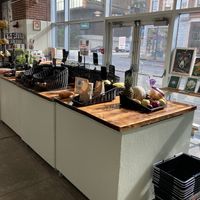 Fruit table in the market  at Public Market Cafe in Wheeling