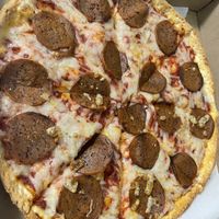 Vegan pepperoni pizza   at Pizza Twist in Edison