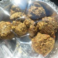 Vegan "wings" (nasty). at Pizza Twist in Edison