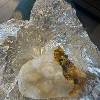 vegan breakfast burrito (i forgot to take a photo until i was already halfway done LOL)  at Elegy Coffee in Nashville