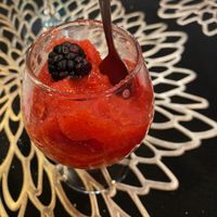 Strawberry Sorbetto for Dessert  at Farinolio in Westfield