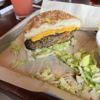 Quinoa Burger w/ vegan cheese  at BRGR Bar in Portsmouth
