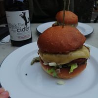 Look at that vegan burger!!! at A Rule of Tum in Hereford