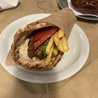 Vegan Pita Wrap  at Sizzlebang House in Zakynthos