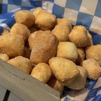 Dough babies (zeppoli) a huge amount for only $7  at Moto Pizza in Falmouth