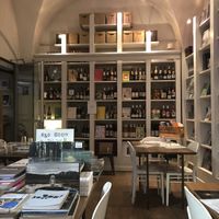 The dining hall at Brac Libreria di Arte Contemporanea in Florence
