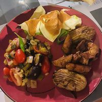 Sait-on, salad and tortellini  at Brac Libreria di Arte Contemporanea in Florence