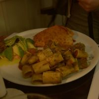 Mezzo Maniche pasta & Avocado Salad at Brac Libreria di Arte Contemporanea in Florence