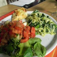 Piatto unico vegetarien at Brac Libreria di Arte Contemporanea in Florence