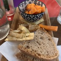 Complimentary starter plate  at Brac Libreria di Arte Contemporanea in Florence