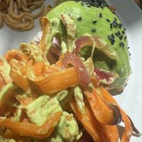 Potatoes and avocado   at Brac Libreria di Arte Contemporanea in Florence