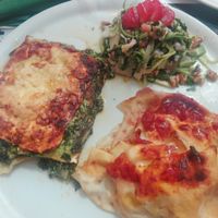 Vegetarian lasagna at Brac Libreria di Arte Contemporanea in Florence