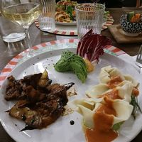 Avocado, Tortelloni, Seiten Masala at Brac Libreria di Arte Contemporanea in Florence