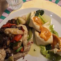 Pasta fresca ripiena e tempeh con verdure at Brac Libreria di Arte Contemporanea in Florence