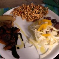 15 euro plate of salad/pasta/baked dish at Brac Libreria di Arte Contemporanea in Florence